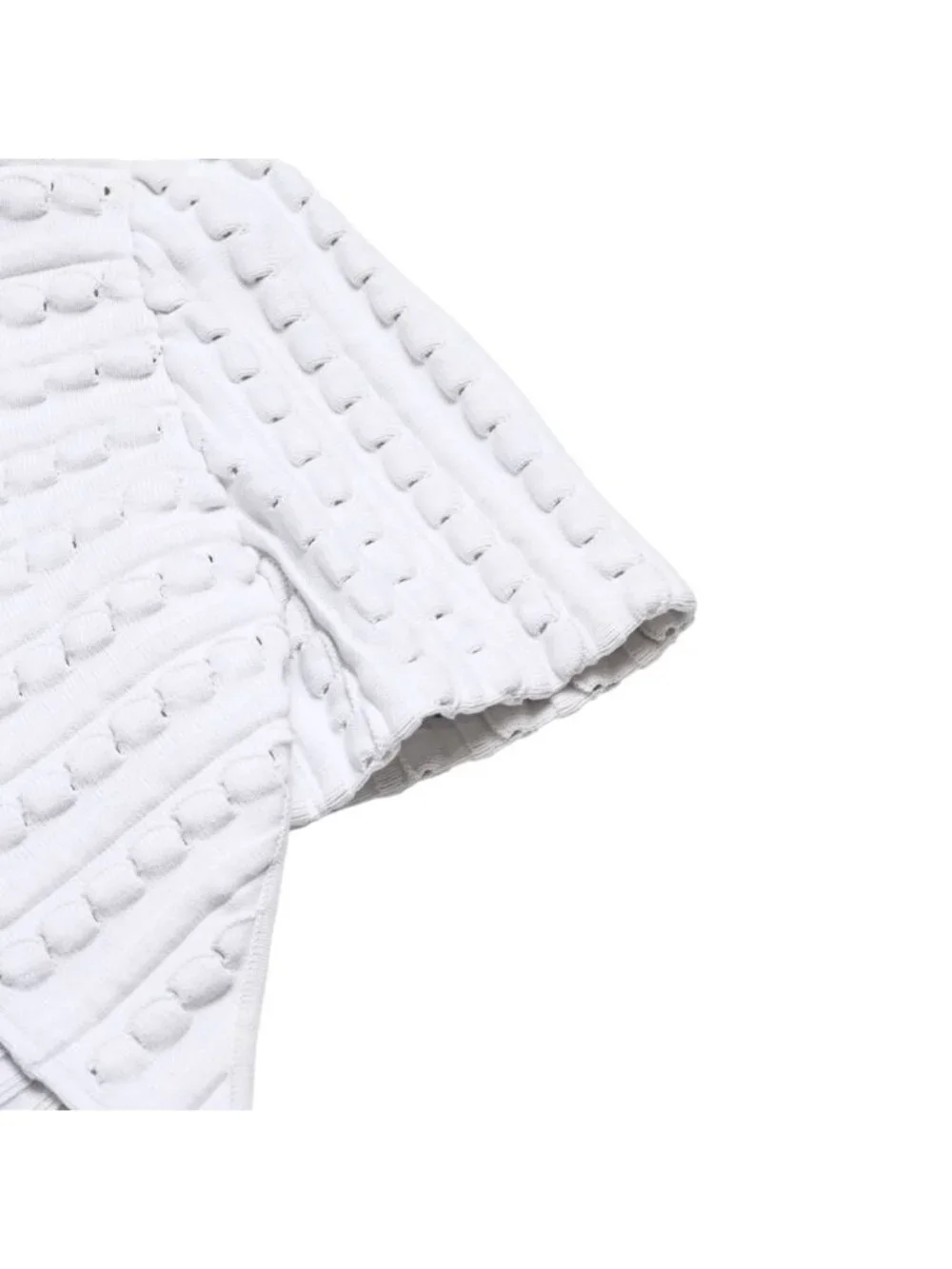 Chanel Ecru Fringe Dress Cotton White
